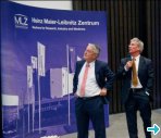 Prof. Dr. Richter and Prof. Dr. Petry at the inauguration of MLZ. (Picture courtesy: FRM II)